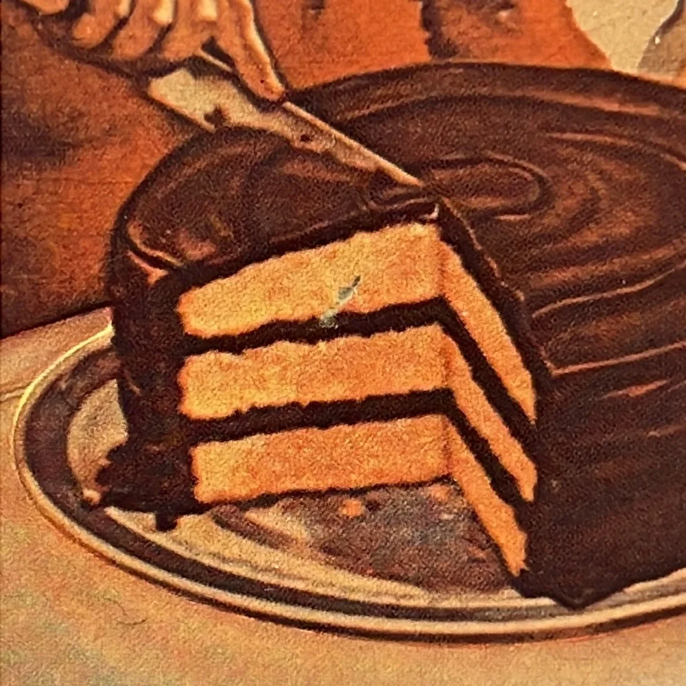 HERSHEY’S Hershey’s Chocolate Eating Cake Tin Tray 1982 - Picture 3 of 6